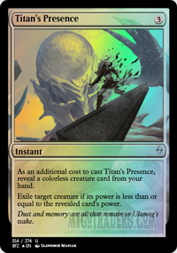 Titan's Presence *Foil*