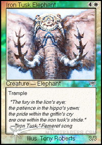 Iron Tusk Elephant *Foil*